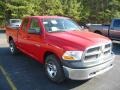 2010 Flame Red Dodge Ram 1500 ST Quad Cab  photo #2