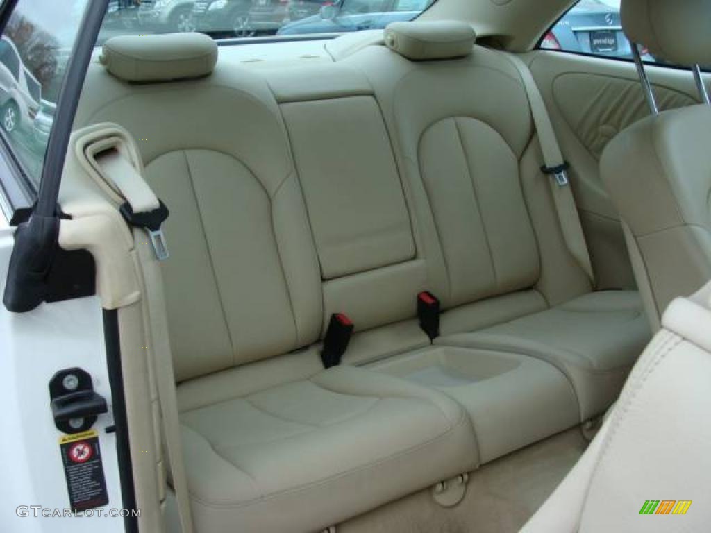 2005 CLK 320 Coupe - Alabaster White / Stone photo #13