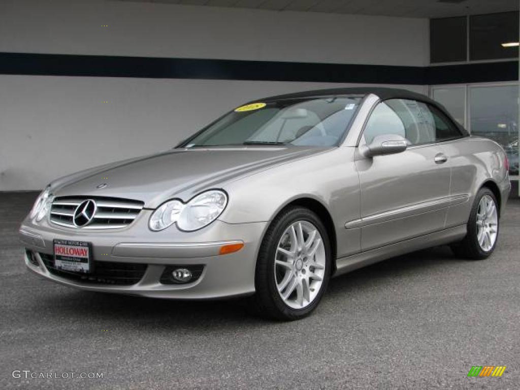 2008 CLK 350 Cabriolet - Pewter Metallic / Black photo #1