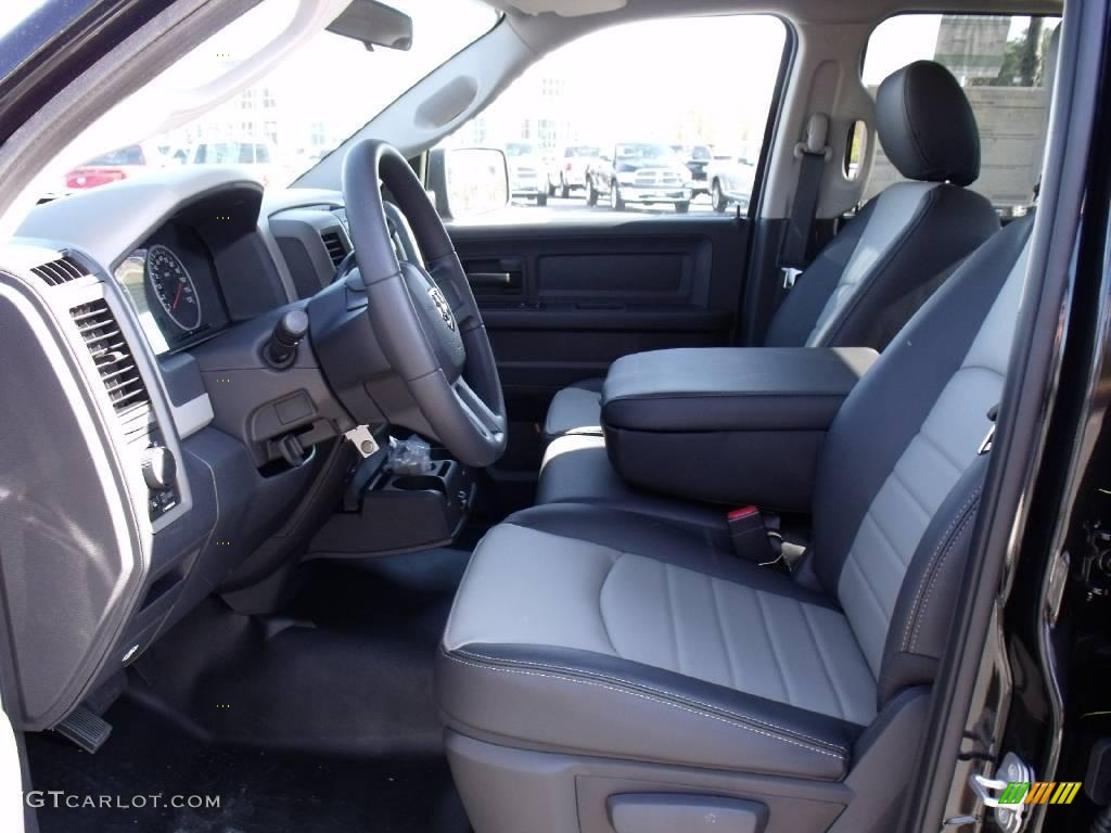 2010 Ram 1500 ST Quad Cab - Brilliant Black Crystal Pearl / Dark Slate/Medium Graystone photo #6