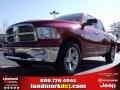 2010 Inferno Red Crystal Pearl Dodge Ram 1500 Big Horn Crew Cab  photo #1