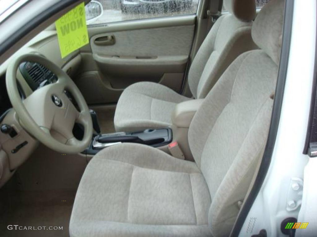 2005 Optima LX - Pearl White / Beige photo #8