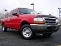 1999 Bright Red Ford Ranger XLT Extended Cab  photo #1