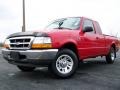 1999 Bright Red Ford Ranger XLT Extended Cab  photo #5