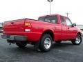 1999 Bright Red Ford Ranger XLT Extended Cab  photo #9
