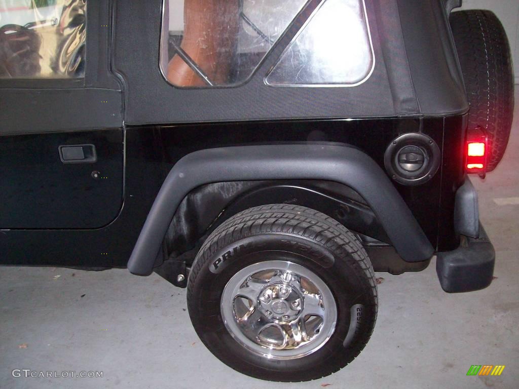 2002 Wrangler X 4x4 - Black / Camel Beige photo #5