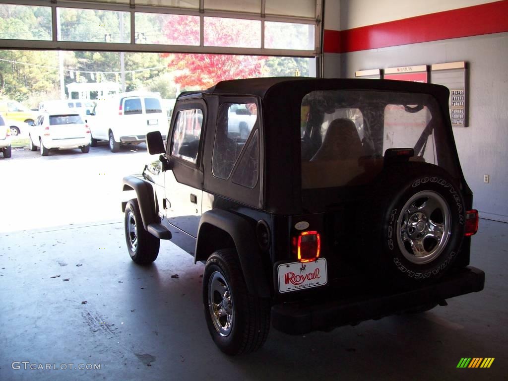 2002 Wrangler X 4x4 - Black / Camel Beige photo #6