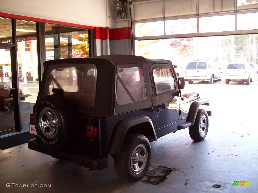 2002 Wrangler X 4x4 - Black / Camel Beige photo #8