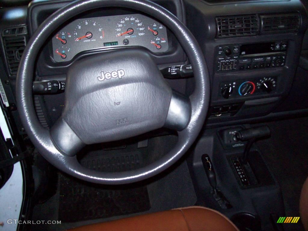 2002 Wrangler X 4x4 - Black / Camel Beige photo #17