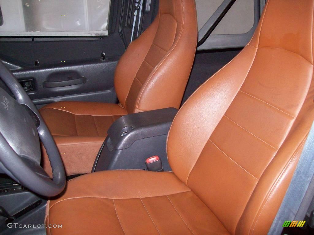 2002 Wrangler X 4x4 - Black / Camel Beige photo #18