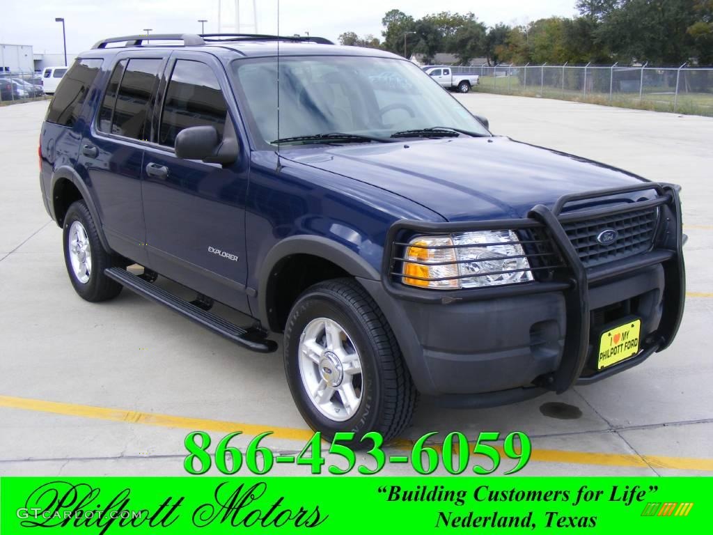 2004 Explorer XLS - Dark Blue Pearl Metallic / Medium Parchment photo #1