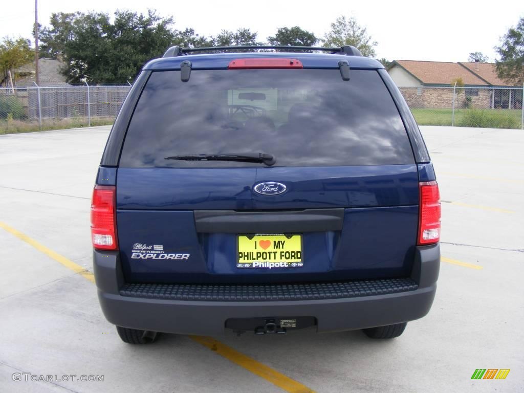 2004 Explorer XLS - Dark Blue Pearl Metallic / Medium Parchment photo #4