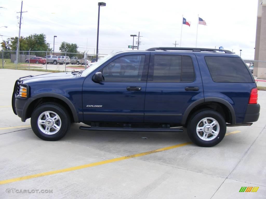 2004 Explorer XLS - Dark Blue Pearl Metallic / Medium Parchment photo #6