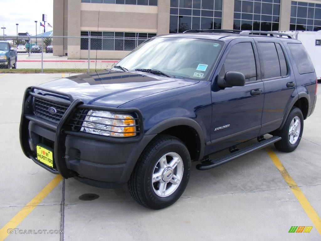 2004 Explorer XLS - Dark Blue Pearl Metallic / Medium Parchment photo #7