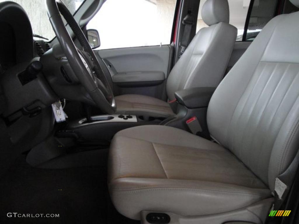 2005 Liberty CRD Limited 4x4 - Flame Red / Dark Slate Gray/Light Slate Gray photo #13