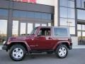 2007 Red Rock Crystal Pearl Jeep Wrangler Rubicon 4x4  photo #1