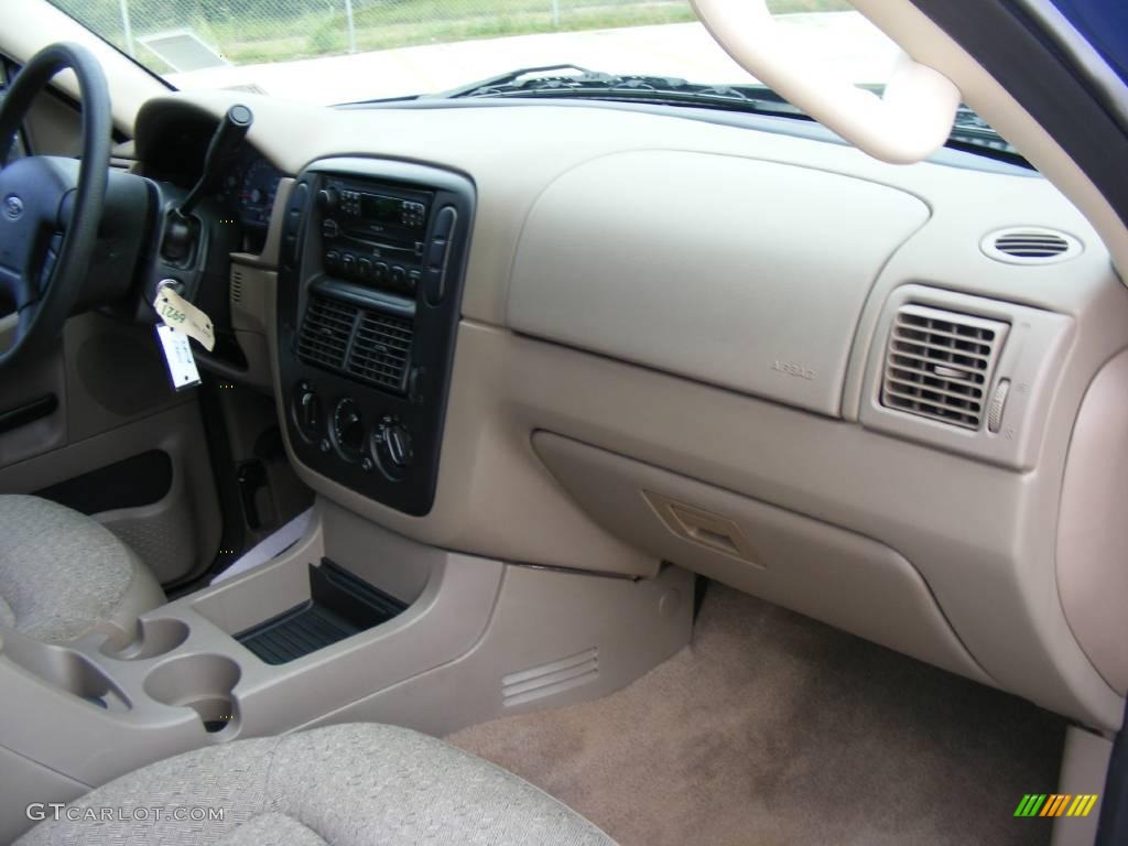 2004 Explorer XLS - Dark Blue Pearl Metallic / Medium Parchment photo #27