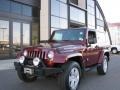 2007 Red Rock Crystal Pearl Jeep Wrangler Rubicon 4x4  photo #2