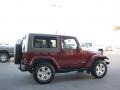 2007 Red Rock Crystal Pearl Jeep Wrangler Rubicon 4x4  photo #4