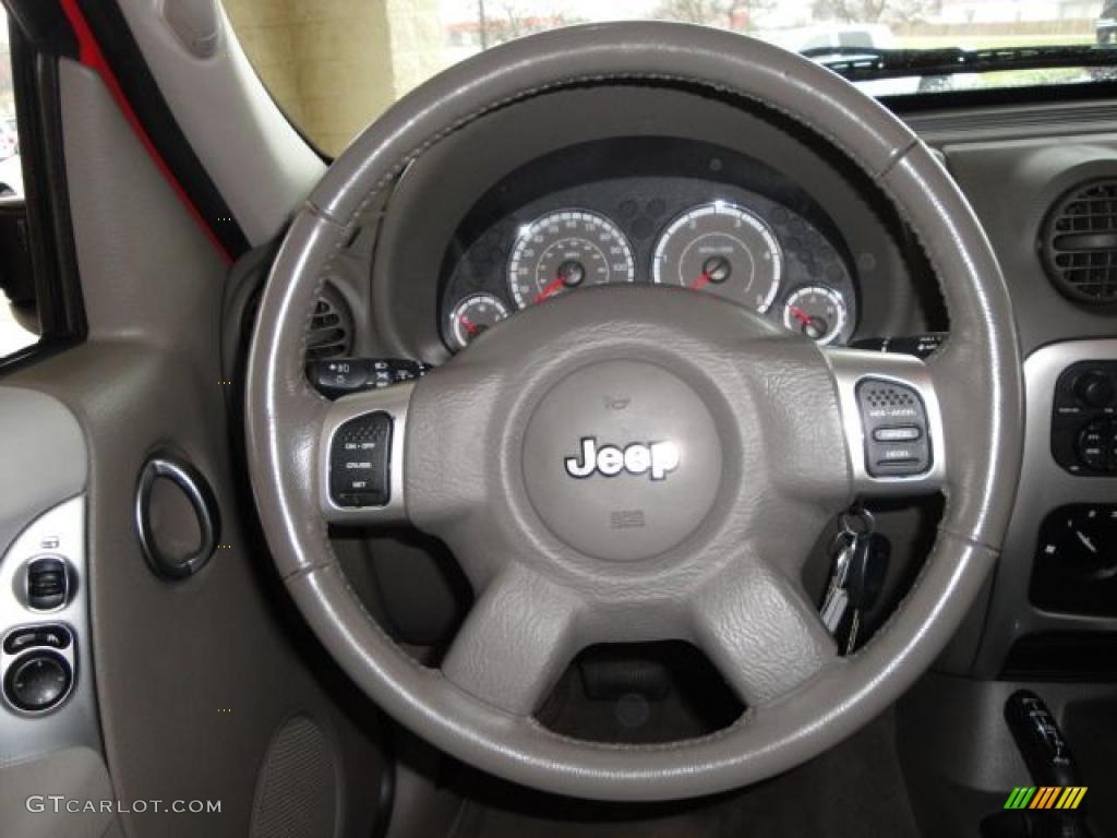 2005 Liberty CRD Limited 4x4 - Flame Red / Dark Slate Gray/Light Slate Gray photo #23