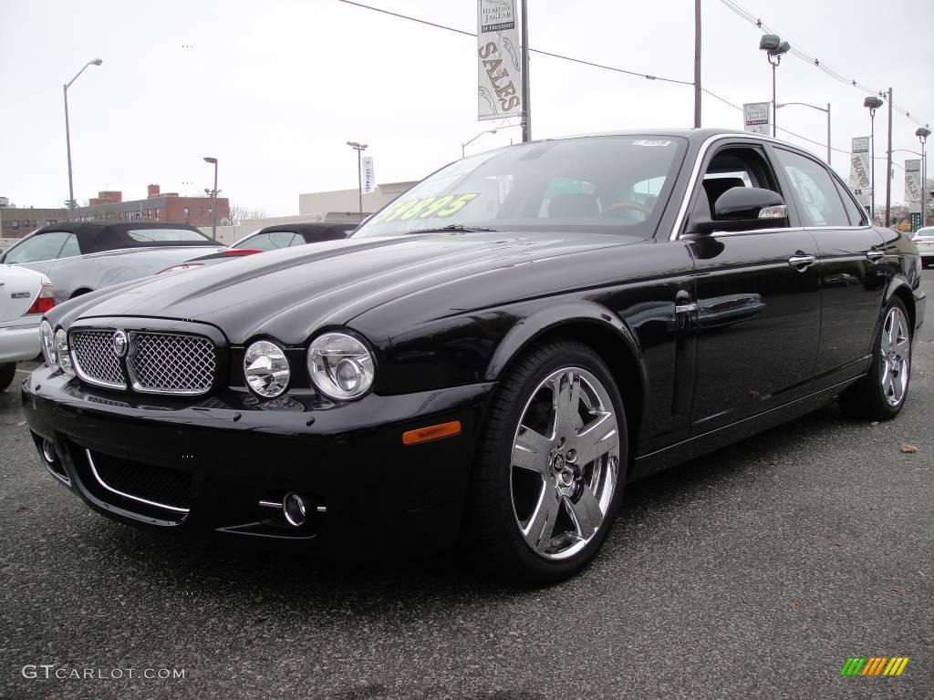 2009 XJ XJ8 - Ebony Black / Charcoal/Charcoal photo #1