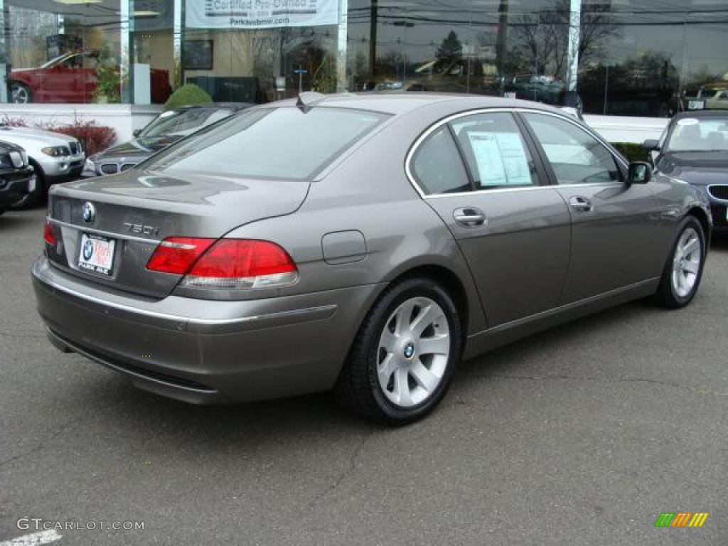 2006 7 Series 750i Sedan - Sterling Grey Metallic / Black/Cream Beige photo #8