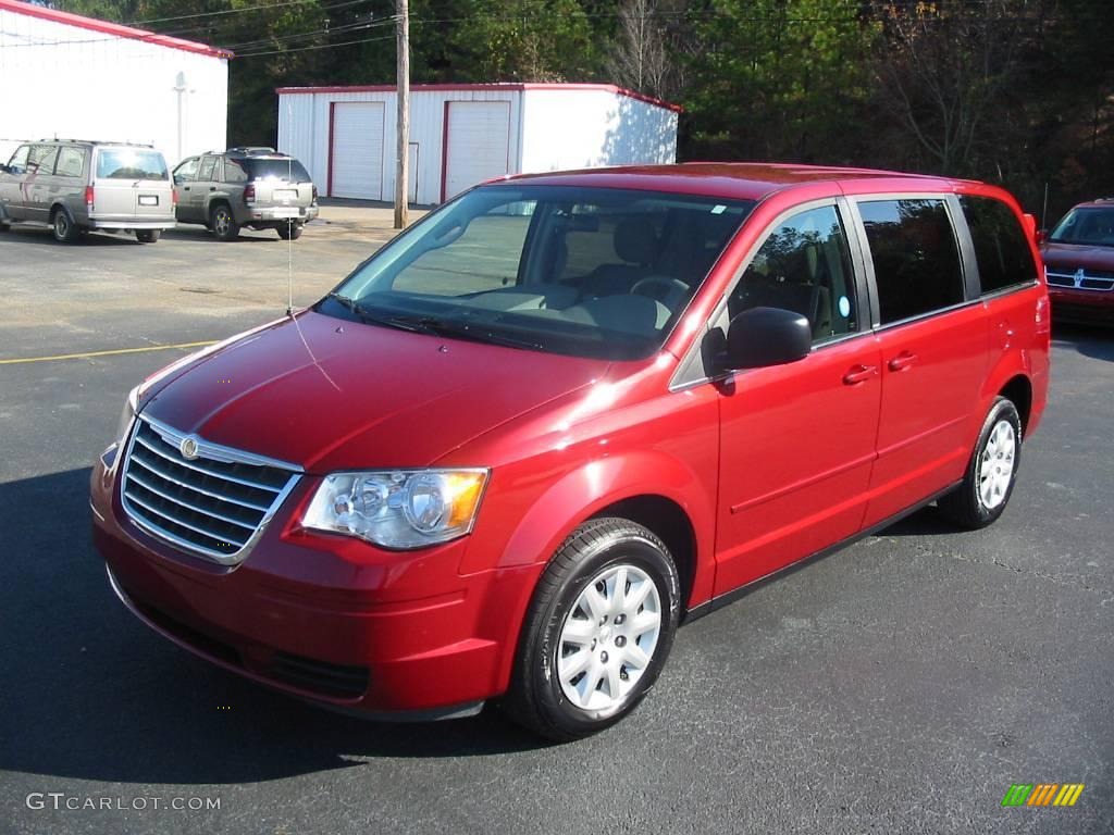 2009 Town & Country LX - Inferno Red Crystal Pearl / Medium Slate Gray/Light Shale photo #1