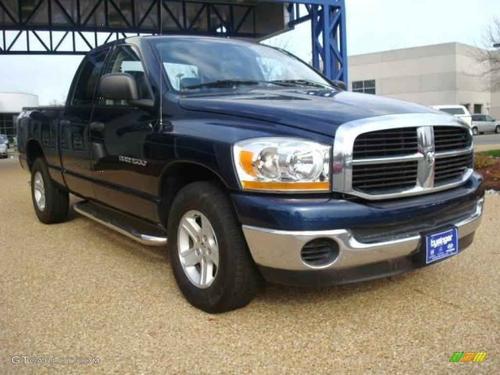 2006 Ram 1500 SLT Quad Cab - Patriot Blue Pearl / Medium Slate Gray photo #7