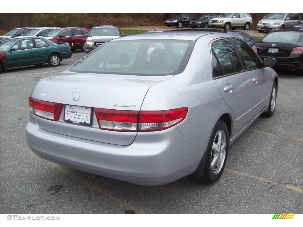 2003 Accord EX Sedan - Satin Silver Metallic / Black photo #2