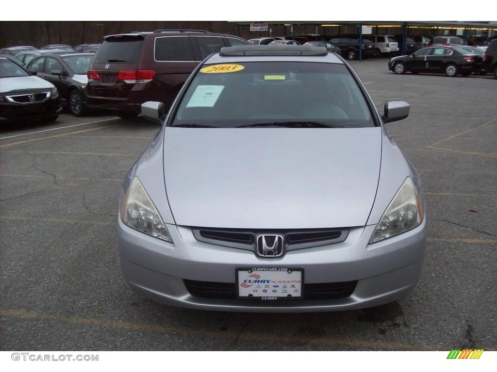 2003 Accord EX Sedan - Satin Silver Metallic / Black photo #3