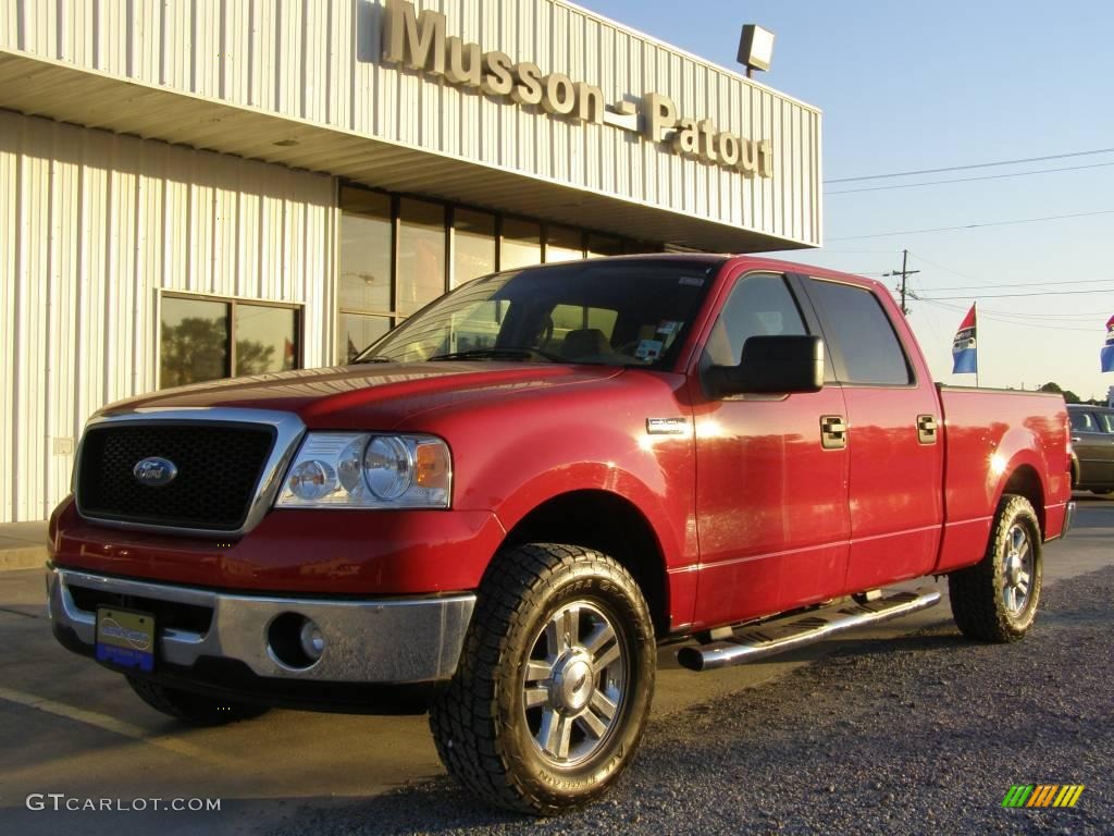 Bright Red Ford F150