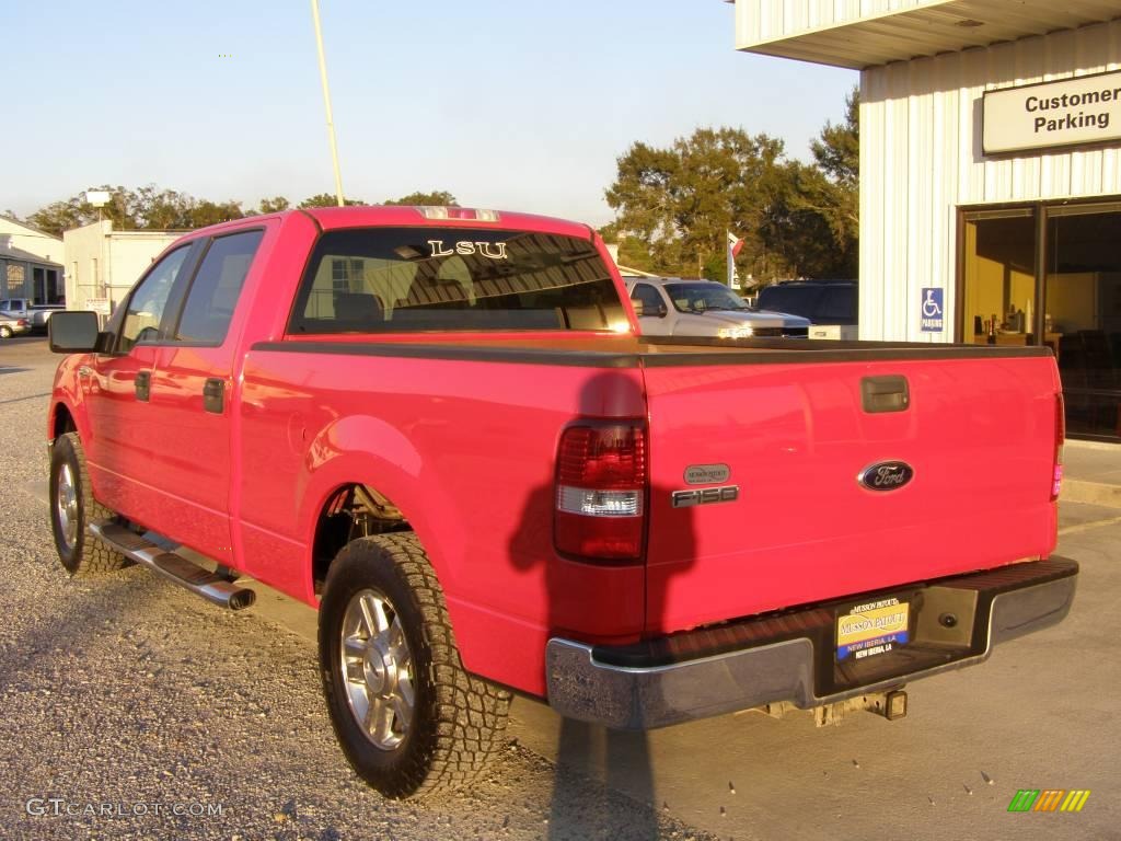 2006 F150 XLT SuperCrew - Bright Red / Tan photo #3