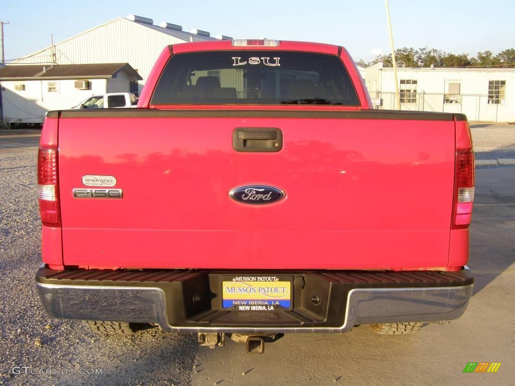 2006 F150 XLT SuperCrew - Bright Red / Tan photo #4