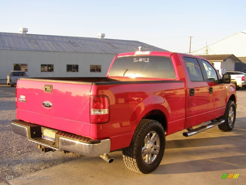 2006 F150 XLT SuperCrew - Bright Red / Tan photo #5