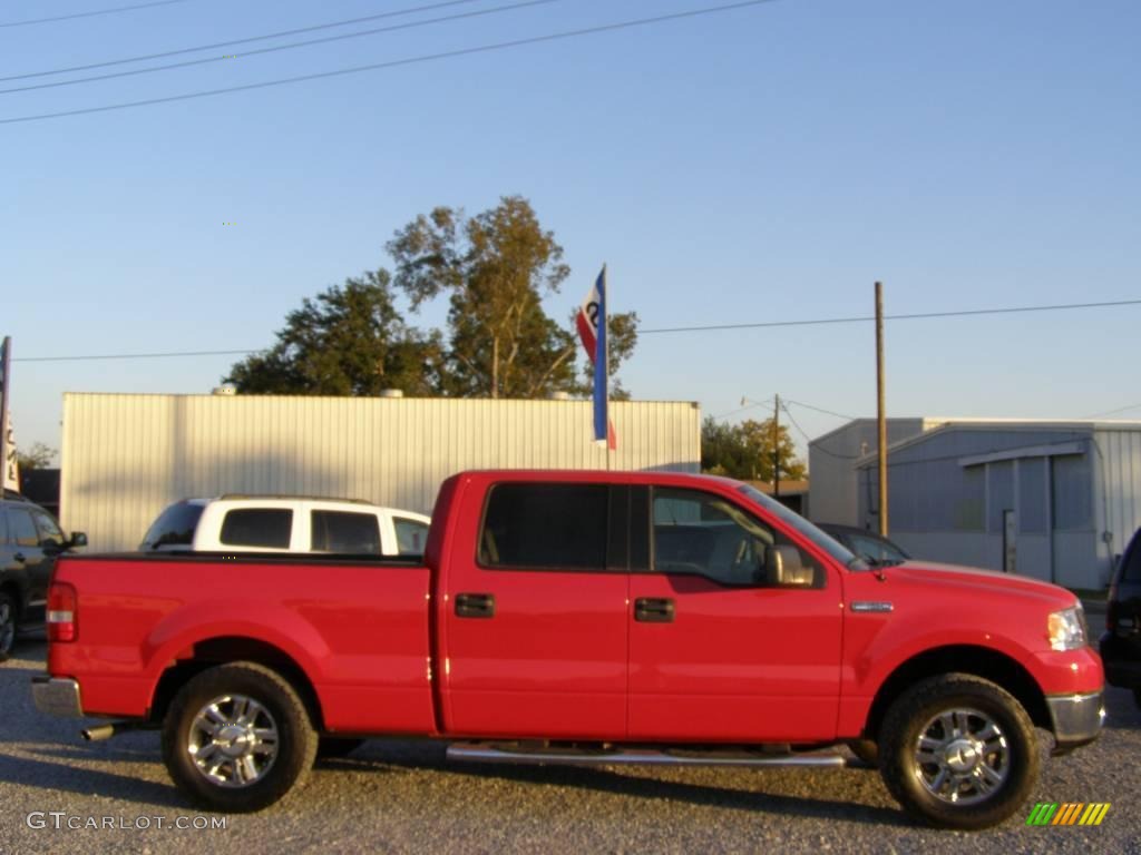 2006 F150 XLT SuperCrew - Bright Red / Tan photo #6