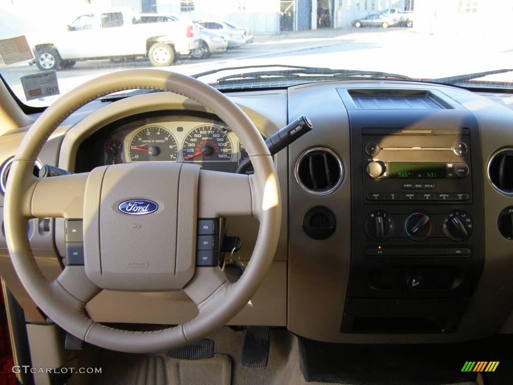 2006 F150 XLT SuperCrew - Bright Red / Tan photo #11