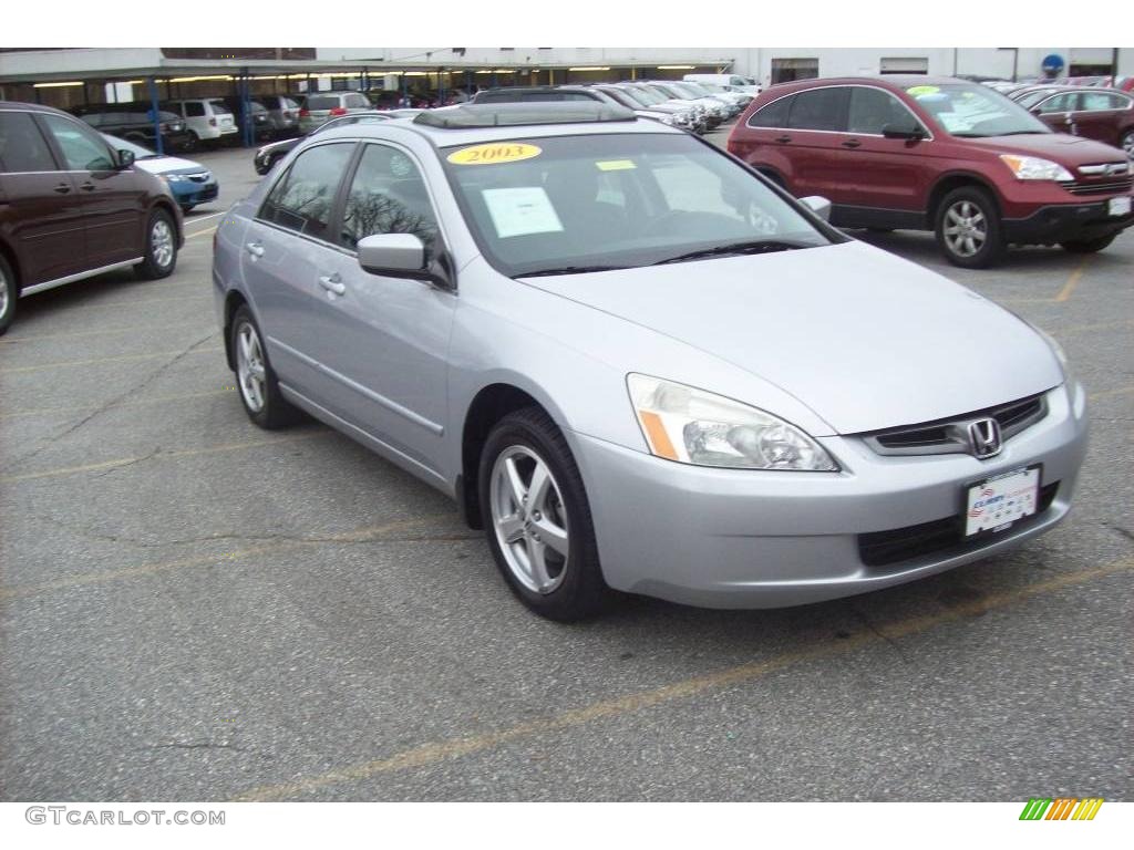 2003 Accord EX Sedan - Satin Silver Metallic / Black photo #21
