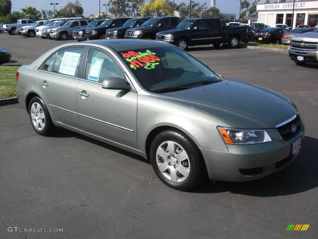 2008 Sonata GLS V6 - Natural Khaki Green / Beige photo #1