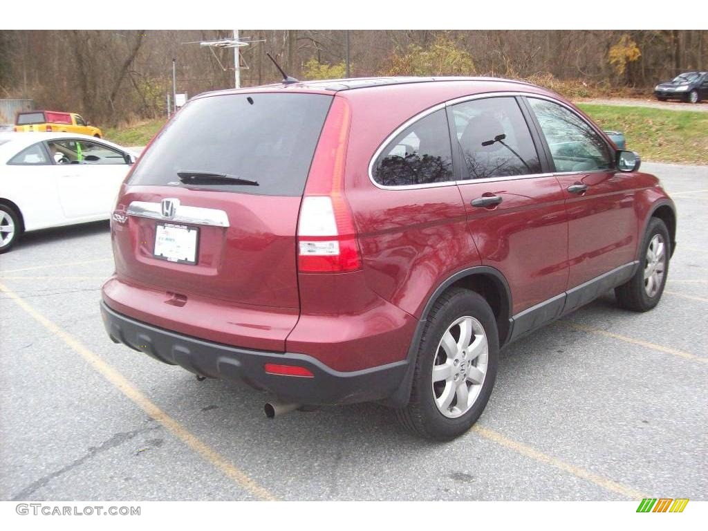 2007 CR-V EX 4WD - Tango Red Pearl / Gray photo #2