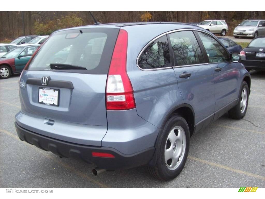 2007 CR-V LX 4WD - Glacier Blue Metallic / Gray photo #2