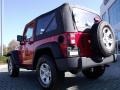 2008 Flame Red Jeep Wrangler X 4x4  photo #3