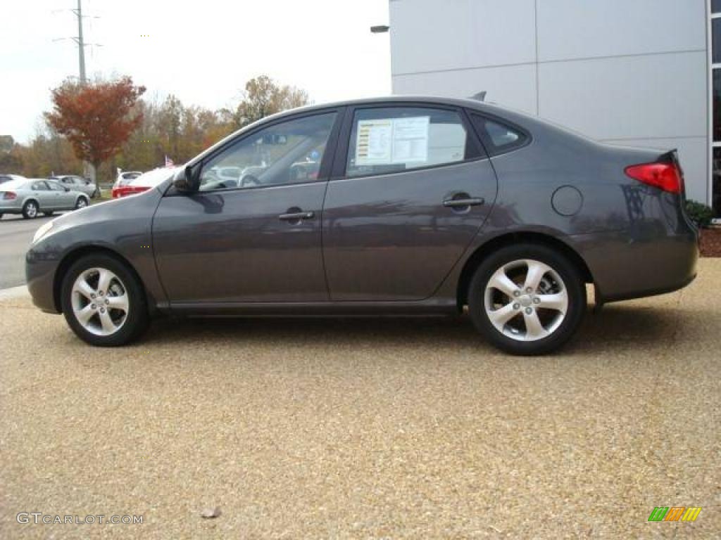 2009 Elantra SE Sedan - Carbon Gray / Gray photo #3