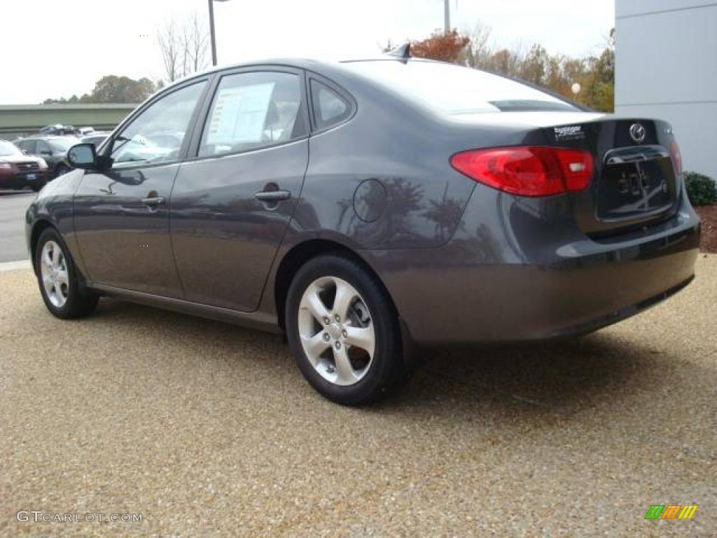2009 Elantra SE Sedan - Carbon Gray / Gray photo #4