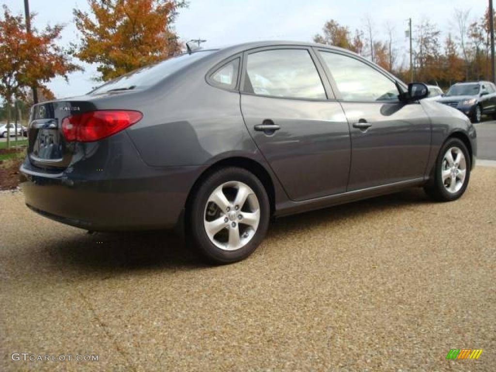2009 Elantra SE Sedan - Carbon Gray / Gray photo #5