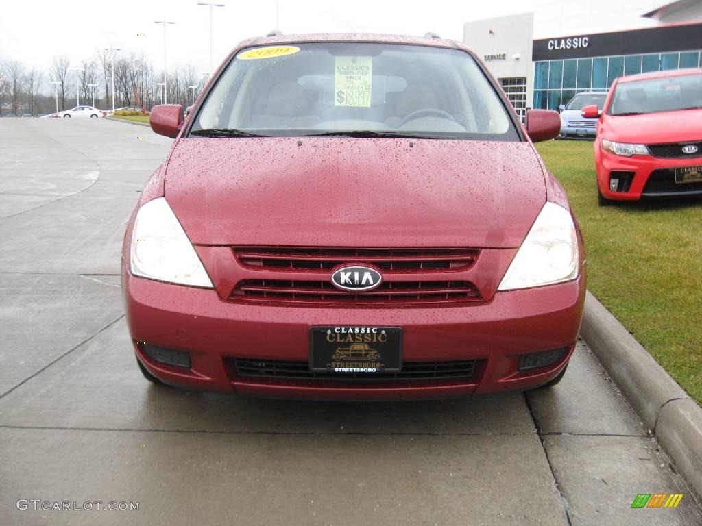 2009 Sedona LX - Claret Red / Beige photo #2