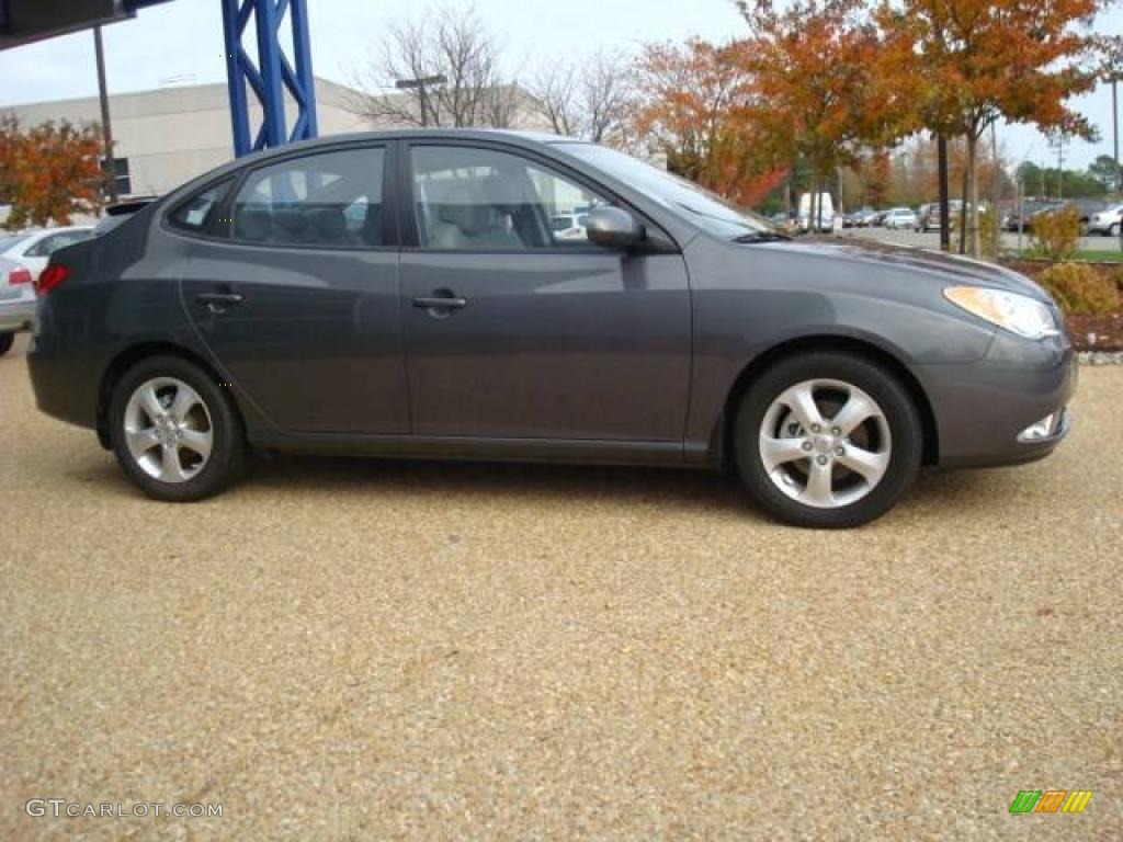 2009 Elantra SE Sedan - Carbon Gray / Gray photo #6