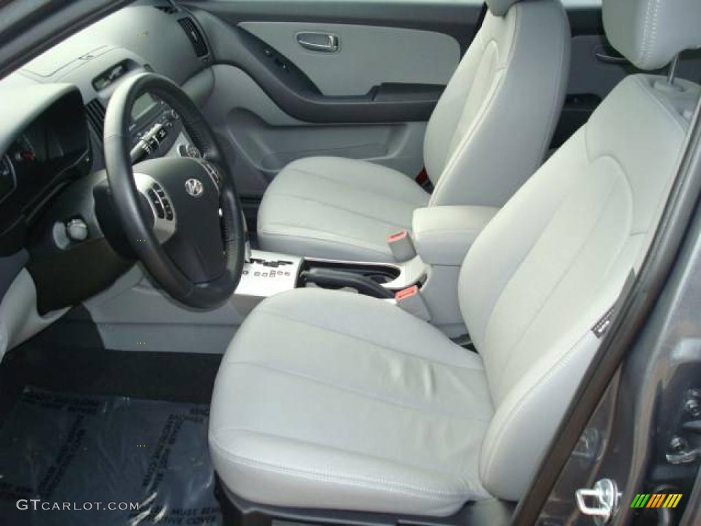 2009 Elantra SE Sedan - Carbon Gray / Gray photo #9