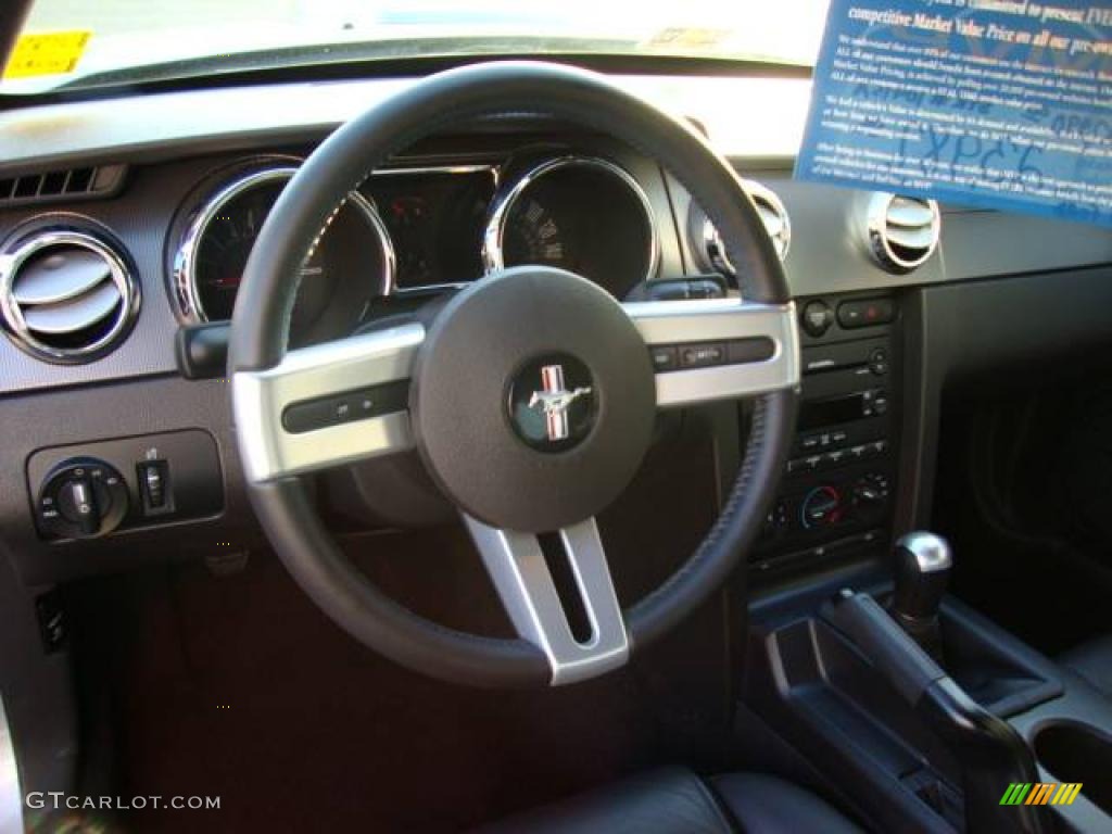 2007 Mustang GT Premium Coupe - Satin Silver Metallic / Dark Charcoal photo #12