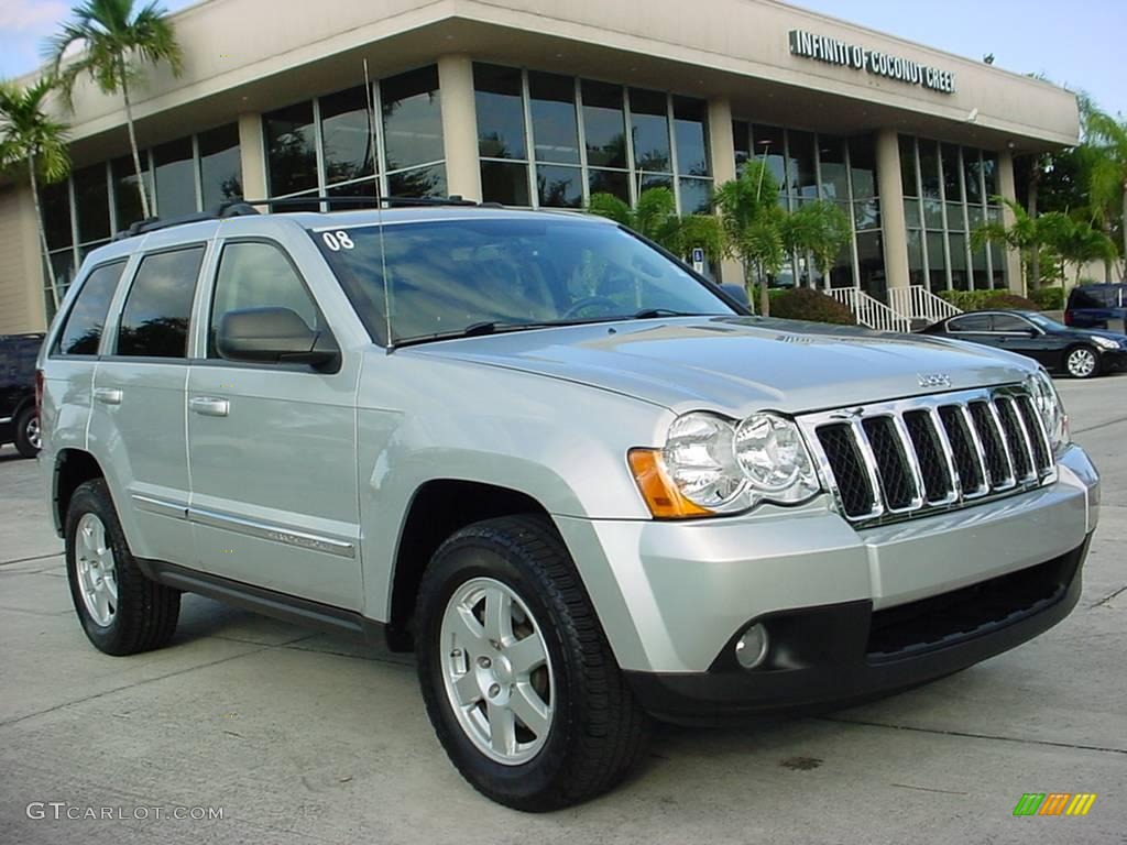 2008 Grand Cherokee Laredo - Bright Silver Metallic / Dark Slate Gray photo #1