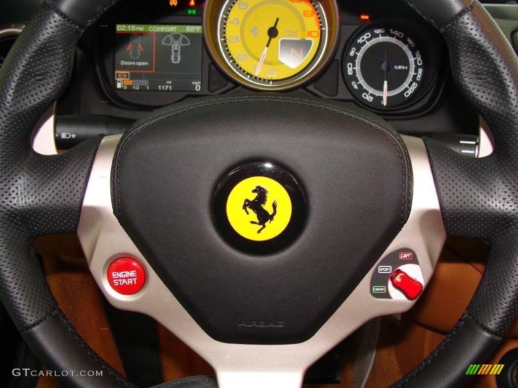2010 Ferrari California Standard California Model Cuoio Steering Wheel Photo #22011465